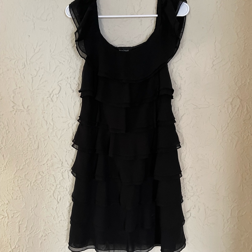 White House Black Market Ruffed Mini Dress